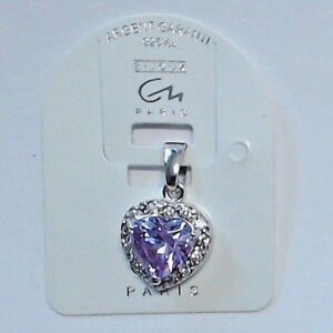【送料無料】ジュエリー・アクセサリー アージェントペンダントプチクールアメティステストラス1 pendentif argent 9251000 petit coeur amethyste et strass 2 cm