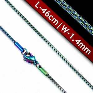 【送料無料】ジュエリー・アクセサリー マスケットファンシーチューブチェーンl46cm chaine de maillons de tube fantaisie avec fermoir mousqueton en acier i