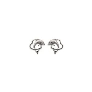 【送料無料】ジュエリー・アクセサリー イヤリングシルバークリュローディエクールドーフィンboucles doreilles clous argent 925 rhodie coeur dauphin 9mm