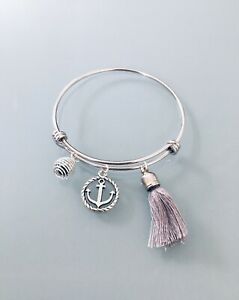 【送料無料】ジュエリー・アクセサリー スチールアンカーブレスレットジュエリーアイデアbracelet jonc a parfumer ancre en acier inoxydable, bijou femme, idee cadeau