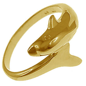 【送料無料】ジュエリー・アクセサリー バゲドーフィンゴールドメッキサイズニューファンドランドbague dauphin en plaque or 750000 taille 54 disponible femme neuve