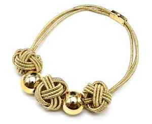 【送料無料】ジュエリー・アクセサリー ワイヤーボールプラストロンマルチコードネックレスcc1866e collier plastron multi cordons avec noeuds fil brillant et boules m