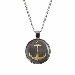【送料無料】ジュエリー・アクセサリー アンカーパターンゴールデンシルバートライアングルブロンツマイレリーコリアーmylery collier avec motif ancre or dore brillant triangle argent ou bronz