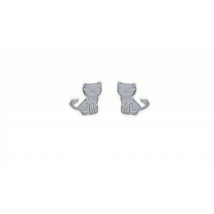 【送料無料】ジュエリー・アクセサリー ソリッドシルバーロディエイヤリングチップboucles doreilles enfants puces en argent massif 9251000 rhodie petit chat
