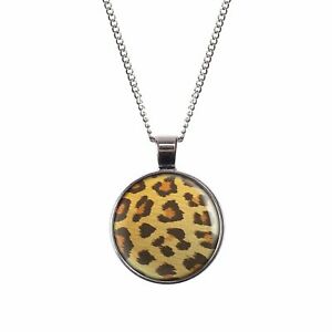 【送料無料】ジュエリー・アクセサリー レオヒョウシルバーヒョウパターンブロンズマイラーコリアーmylery collier avec motif leo leopard motif leopard argent ou bronze 28mm