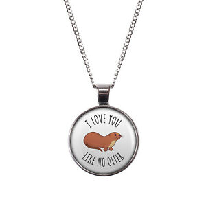 【送料無料】ジュエリー・アクセサリー モチーフマイレリーラスルクーカワウソシルバーブロンズmylery raslecou avec motif i love you like no otter argent ou bronze 28mm
