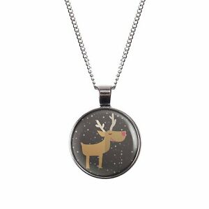 【送料無料】ジュエリー・アクセサリー リトルシルバートナカイパターンブロンズマイラーコリアーmylery collier avec motif renne petit argent ou bronze 28mm