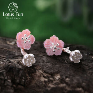 【送料無料】ジュエリー・アクセサリー ローズベゴニアシェルシルバーイヤリングrose begonia fleurs coquille naturelle 925 boucles doreilles en argent cadeau