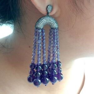 【送料無料】ジュエリー・アクセサリー ラウンドアメジストゴールドメッキスタッドイヤリングround amethyst cz gold plated stud earrings