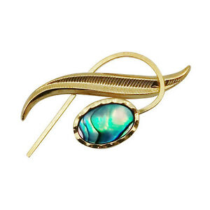 【送料無料】ジュエリー・アクセサリー パウアジュエリーゴールドプレートブローチpaua bijoux plaque or broche pgp600