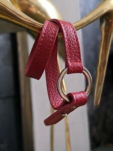 【送料無料】ジュエリー・アクセサリー ダゲレッドレザーブレスレットdaguet red leather bracelet s bnwot