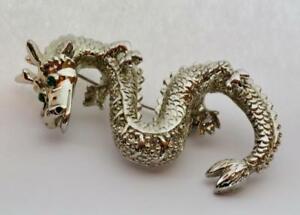 【送料無料】ジュエリー・アクセサリー テクスチャドラゴンブローチton argente texture dragon chinois forme broche