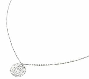 【送料無料】ジュエリー・アクセサリー ジャンパーコリアーファインチェーンペンダントメダルハンマースチールcl2277f sautoir collier fine chaine avec pendentif medaille martelee acier