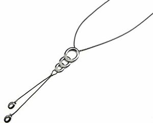 【送料無料】ジュエリー・アクセサリー ジャンパーネックレスチェーンペンダントオーバルメタルグレーストラスcl916e sautoir collier chaine pendentif 3 ovales metal strass gris
