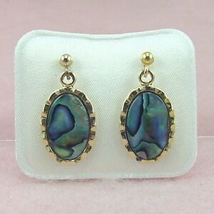 【送料無料】ジュエリー・アクセサリー パウアジュエリーメッキゴールドイヤリングドロップpaua bijoux plaque or boucles doreilles goutte pe230