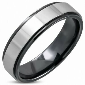【送料無料】ジュエリー・アクセサリー ハーフラウンドハーフラウンドラウンドカーバイドリングカット6mm ?bague demironde demironde en carbure de tungstene, coupe confortable