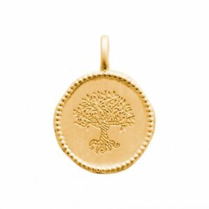 【送料無料】ジュエリー・アクセサリー メッキペンダントメダルツリーpendentif en plaque or medaille arbre de vie