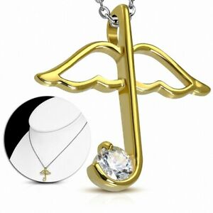 【送料無料】ジュエリー・アクセサリー クリスタルステンレスチェーンネックレスcollier en chaine en acier inoxydable avec breloque et parapluie en cristal avec