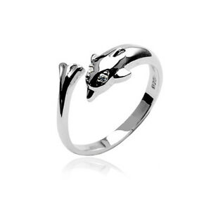 【送料無料】ジュエリー・アクセサリー シルバースターリングリングドルフィンリングen argent sterling 925 bague dorteils orteil bagues dauphin