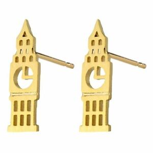 【送料無料】ジュエリー・アクセサリー ゴールドロンドンビッグベンパターンスズイヤリングバイジョークールor londres big ben motif etain alliage boucles doreilles par joe cool