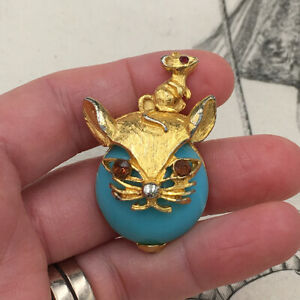【送料無料】ジュエリー・アクセサリー ゴールドメタルヴィンテージマウスブロチヴィンテージブローチマウスbroche chat amp; souris vintage metal dore vintage brooch cat amp; mouse