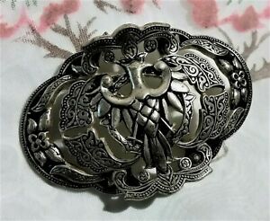 【送料無料】ジュエリー・アクセサリー オールドジュエルブローチイーグルアカンテシルバートーレデancien bijou broche aigle acanthe argent de tolede h9