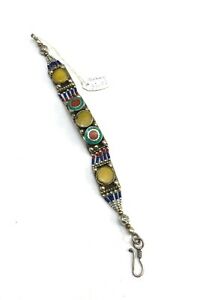 【送料無料】ジュエリー・アクセサリー クリスマスユニークプレートターコイズパールブレスレットveritable plaque argent unique turquoise ancien perler bracelet pour noel