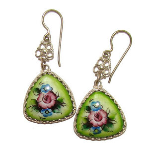 【送料無料】ジュエリー・アクセサリー イヤリングエナメルロシアジュエリーロシアイヤリングboucles doreilles emailles bijou russe cadeaux femmes boucles doreilles russe