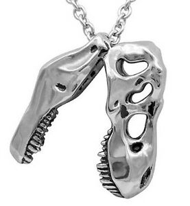 【送料無料】ジュエリー・アクセサリー コントローズレックススカルブリリアントスチールカラーグランドミニcontrose trex dinosaure crane brillant acier inoxydable collier grand mini
