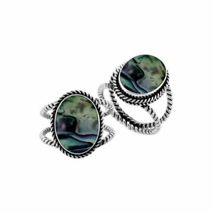 【送料無料】ジュエリー・アクセサリー シルバースターリングオーバルシェイプリングオルモーシェルargent sterling forme ovale bague avec coquille dormeau ar6212ab229cm