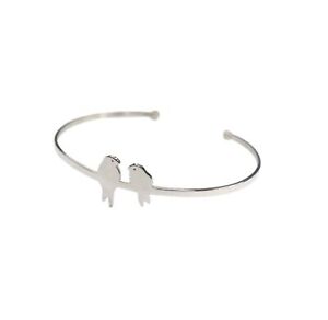 【送料無料】ジュエリー・アクセサリー ブレスレットシルバーオープンジョンクikita bracelet oiseaux argente jonc ouvert