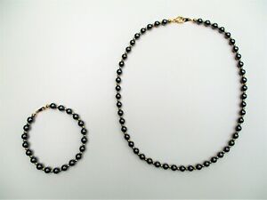【送料無料】ジュエリー・アクセサリー ネックレスヘマタイトゴールドビーズブレスレットmagnifique ensemble collier et bracelet fantaisie de perles hematite et dore