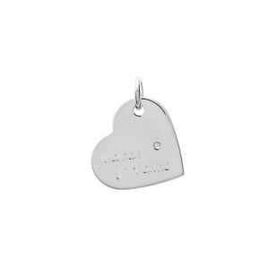 【送料無料】ジュエリー・アクセサリー シルバーペンダントロディエジルコニウムハートママkbc pendentif argent 925 rhodie zirconium coeur 19mm grave maman je taime