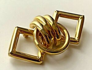 【送料無料】ジュエリー・アクセサリー ヴィンテージヴィンテージチューブgrande broche vintage dore geometrique 3d tube 6,9cm