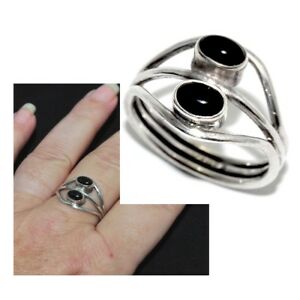 【送料無料】ジュエリー・アクセサリー リングリングbague en argent massif 925 et onyx noir t 52 54 58 bijou ring