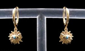 【送料無料】ジュエリー・アクセサリー イヤリングクレオールリングペンダントゴールドメッキアイboucles doreilles,creoles,anneaux pendentifs oeil plaque or femme ou fille