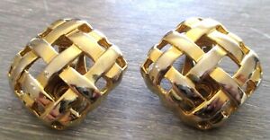 【送料無料】ジュエリー・アクセサリー イヤリングクリップゴールドカラーデコオープンboucles doreilles clips couleur or gravee carree deco ajouree qualite 3398
