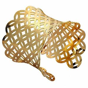 【送料無料】ジュエリー・アクセサリー メタルブレスレットラージブレスレットゴールドカラーブレスレットbracelet metal bracelet 6,5 cm large bracelet couleur or bracelets neuf bg76