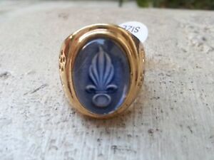 【送料無料】ジュエリー・アクセサリー ビッグバゲメタルドーレエランジュフラメパラスgrosse bague chevaliere metal dore lourde legion etrangere flamme paras