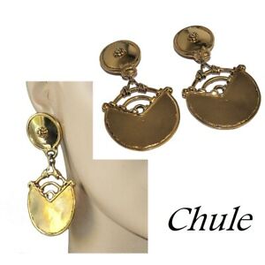 【送料無料】ジュエリー・アクセサリー ビッグイヤリングオリジナルゴールドジュエリークリップchule grosses boucles doreilles clips originales de couleur or bijou 14,045円