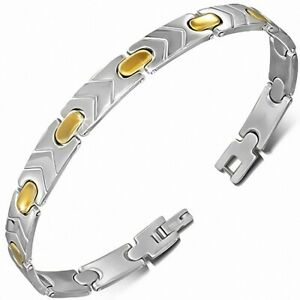 【送料無料】ジュエリー・アクセサリー アローパンサートーンステンレススチールリンクブレスレットbracelet a maillons arrow panthere en acier inoxydable 2 tons 13,855円