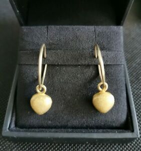 【送料無料】ジュエリー・アクセサリー フェルメイユハートペンダンテイヤリングboucles doreilles creoles vermeil coeur pendante ref s144