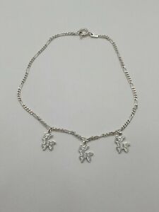 【送料無料】ジュエリー・アクセサリー シルバーアンクルブレスレットドーパターンbracelet cheville en argent 925 motif biche longueur 22 cm refn298