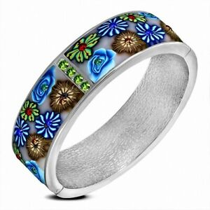 【送料無料】ジュエリー・アクセサリー フィモブレスレットピンクポリマーペーストカラフルbracelet en alliage de fimo pate polymere avec fleur rose cz colore 13,286円