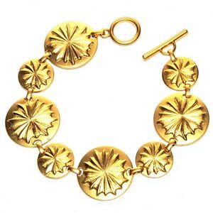 【送料無料】ジュエリー・アクセサリー デザイナーブレスレットマットゴールドパターンオリジナル3s bracelet createur de couleur or mat motif original 195cm bijou