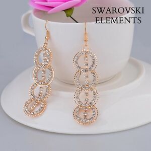 【送料無料】ジュエリー・アクセサリー ロングスワロフスキーゴールドカールRメッキクレオールlongues boucles doreiilles swarovskiR elements plaque or rose creoles multiples