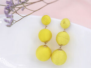 【送料無料】ジュエリー・アクセサリー イヤリングクリップオンゴールデンスリーパールフィルコットンアーティザンイエローboucles doreilles clip on dore trois perle fil coton jaune artisanal x20 14,235円