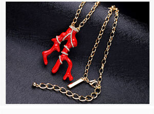 【送料無料】ジュエリー・アクセサリー ブローチブローチハンギングゴールデンブランチコーラルレッドレトロcollier broche sautoir pendandtif dore branche corail email rouge retro ddz2