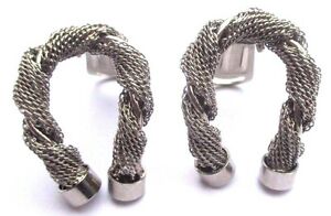 【送料無料】ジュエリー・アクセサリー ヴィンテージイヤリングオリジナルシルバーカラークリップbijou vintage boucles doreilles clip couleur argent original fer a cheval 3268