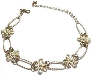 【送料無料】ジュエリー・アクセサリー レトロレトロネックレスヴィンテージシルバーcollier reglable retro bijou vintage couleur argent fleur joliment ajoure 6